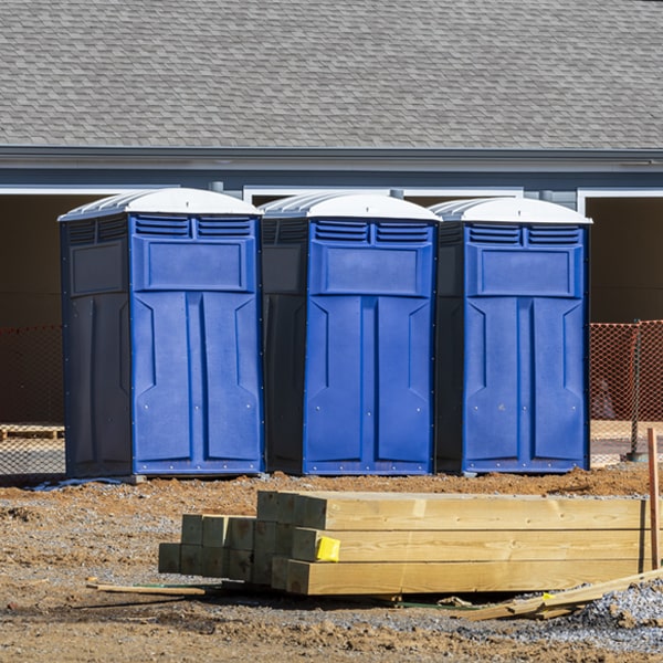 what is the maximum capacity for a single porta potty in Carey Idaho